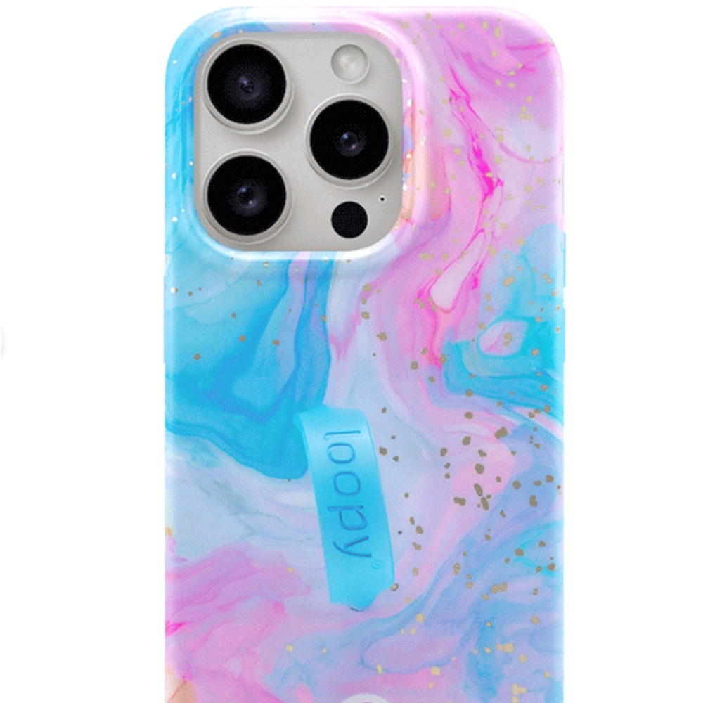 Loopy Case Pink and Blue Smartphone Case with Colorful Abstract Design